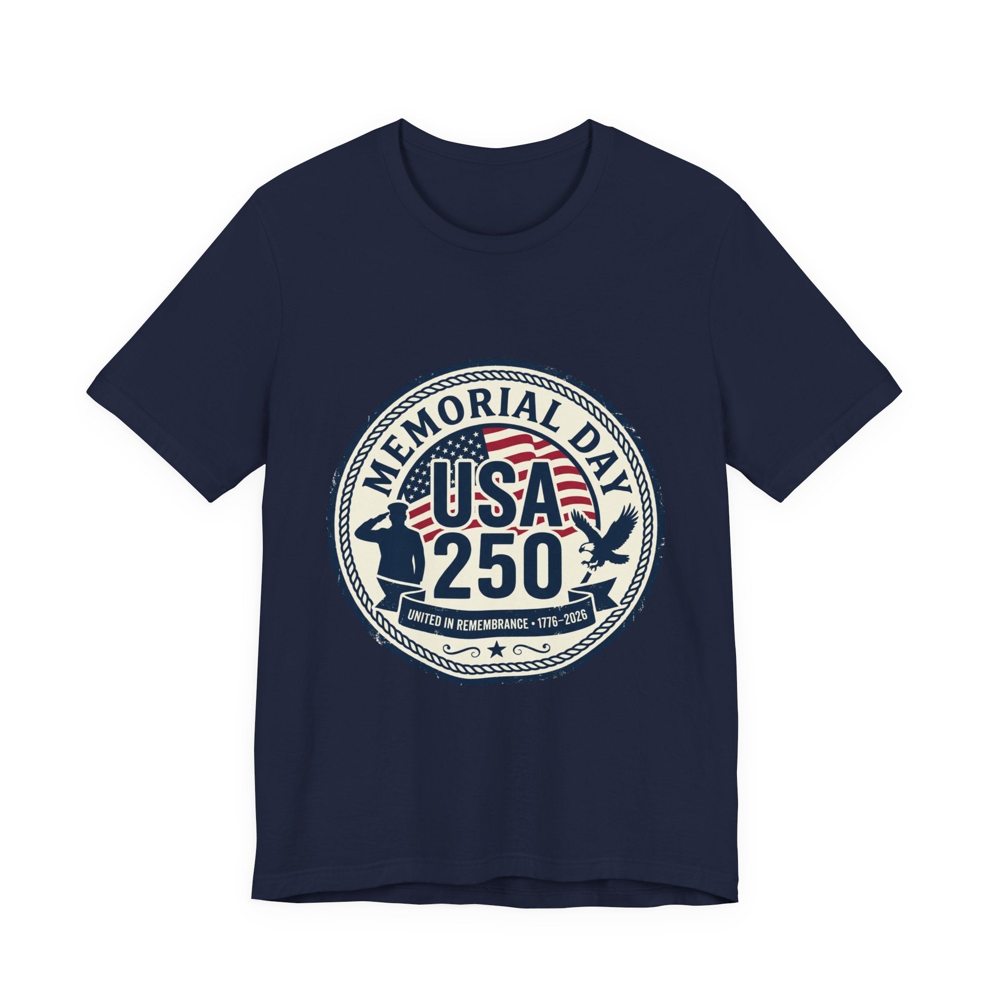 USA 250 Memorial Day Tee | 1776–2026 Vintage Distressed Patriotic