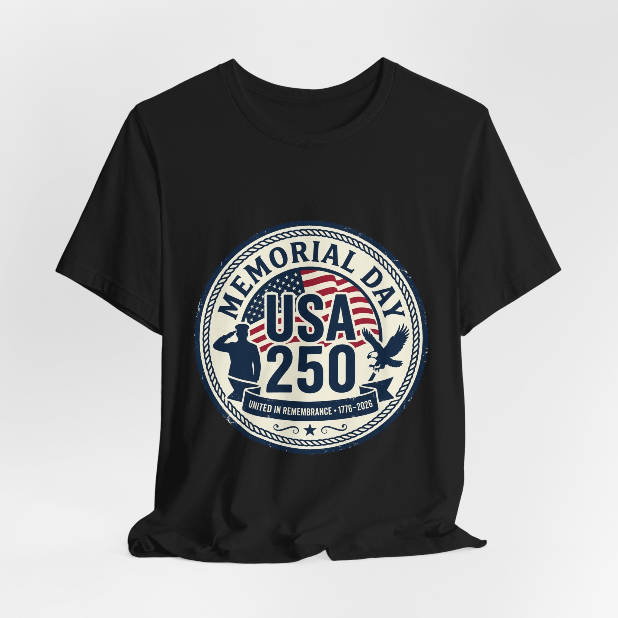 USA 250 Memorial Day Tee | 1776–2026 Vintage Distressed Patriotic