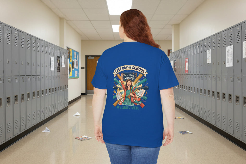 Last Day of School T-Shirt — 'We Survived!' Celebration Tee