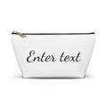 Personalized Accessory Pouch – T‑Bottom Makeup & Travel Bag