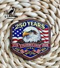 (Patch Only) America 250 Years E Pluribus Unum UV Printed Hat Patch