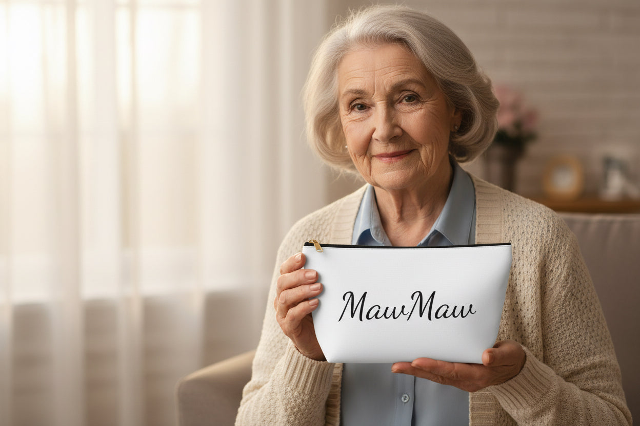 Personalized Accessory Pouch – T‑Bottom Makeup & Travel Bag