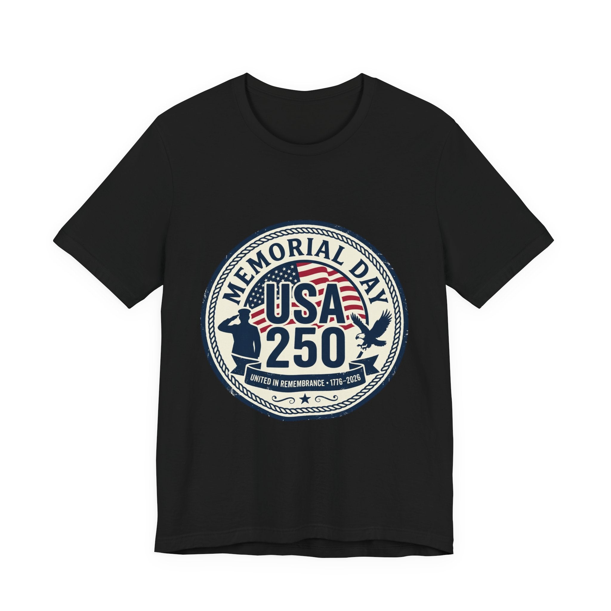 USA 250 Memorial Day Tee | 1776–2026 Vintage Distressed Patriotic