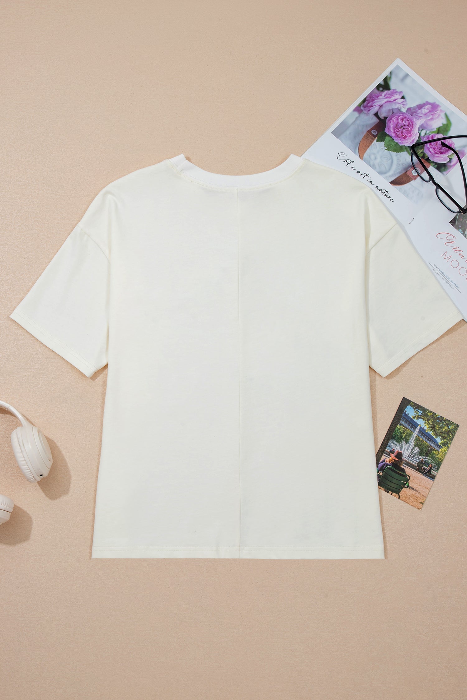 Western Star Studded Detail Short Sleeve Top