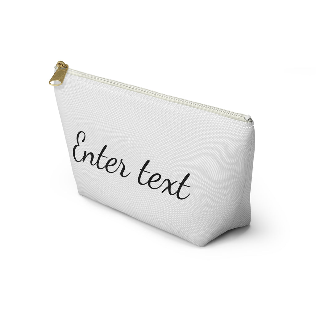 Personalized Accessory Pouch – T‑Bottom Makeup & Travel Bag