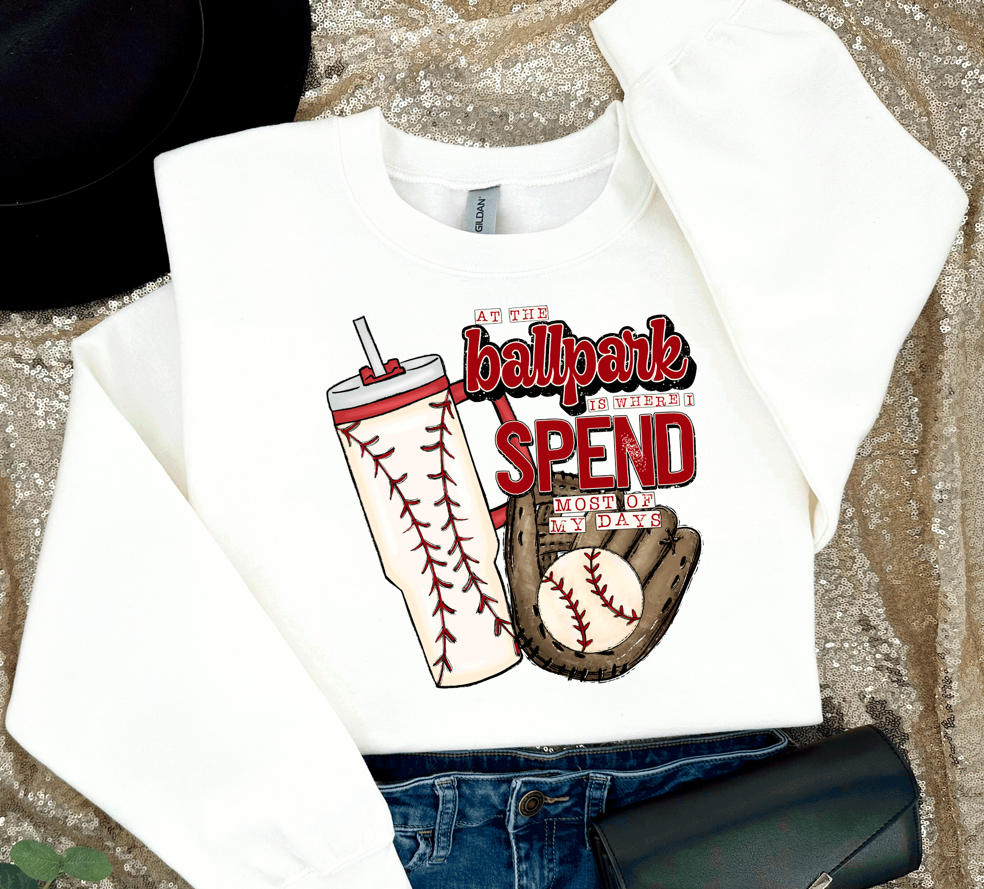 Ballpark is where I spend most of my days Baseball MOM, Stanley Cup,  Baseball Mom Shirt, Baseball Shirt For Women, Sports Mom Shirt, Mothers Day Gift, Family Baseball Shirt, Baseball Lover