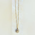 Gold Sunburst Diamond Necklace — Ms. Charming Collection