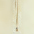 Gold Oval Cross Pendant Necklace — Ms. Charming Collection